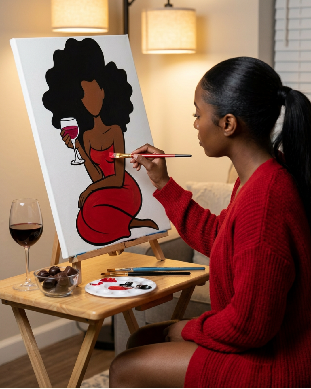 Valentine's Paint Party Sketch Designs- Digital Product + Resell Rights