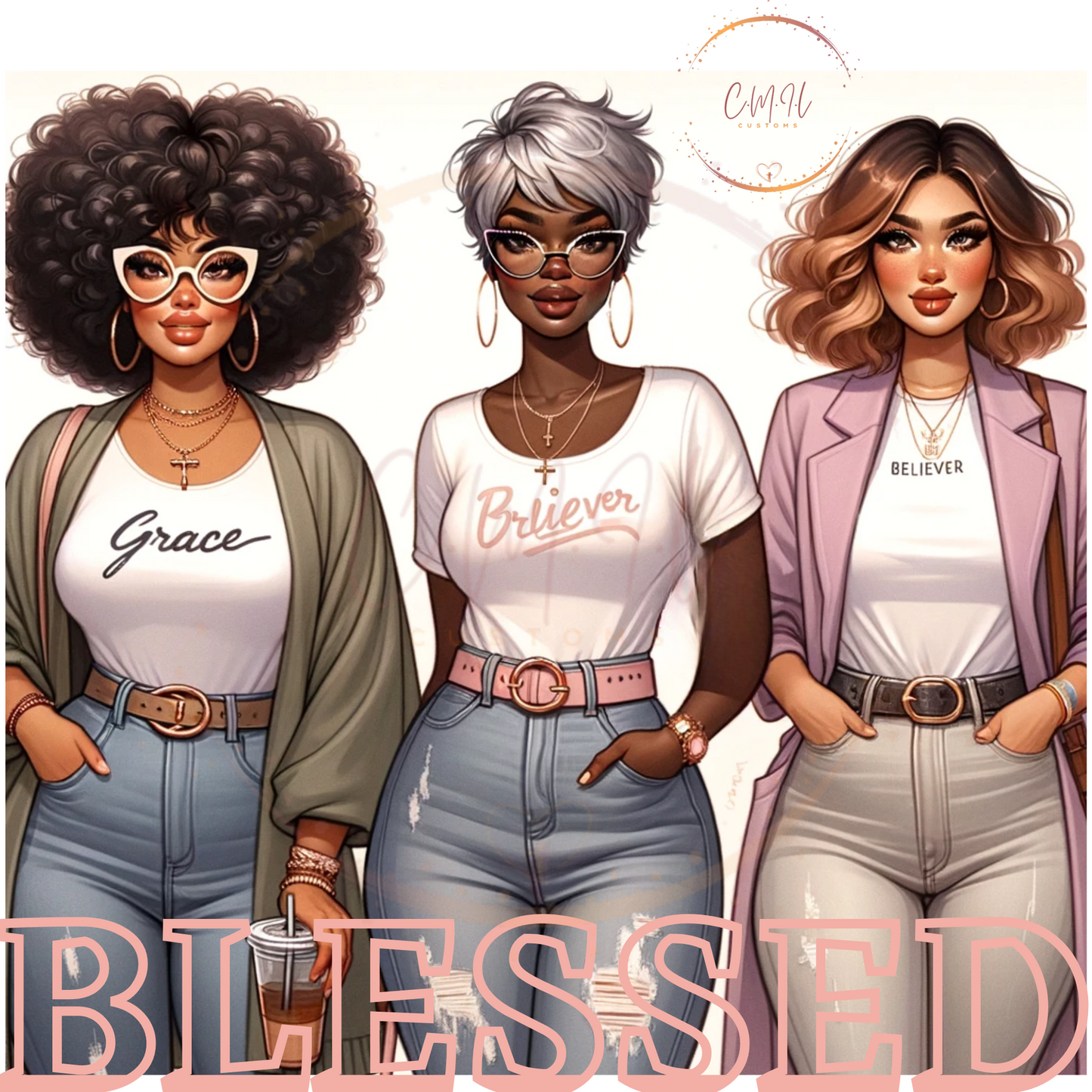 Blessed Ladies- Digital Art