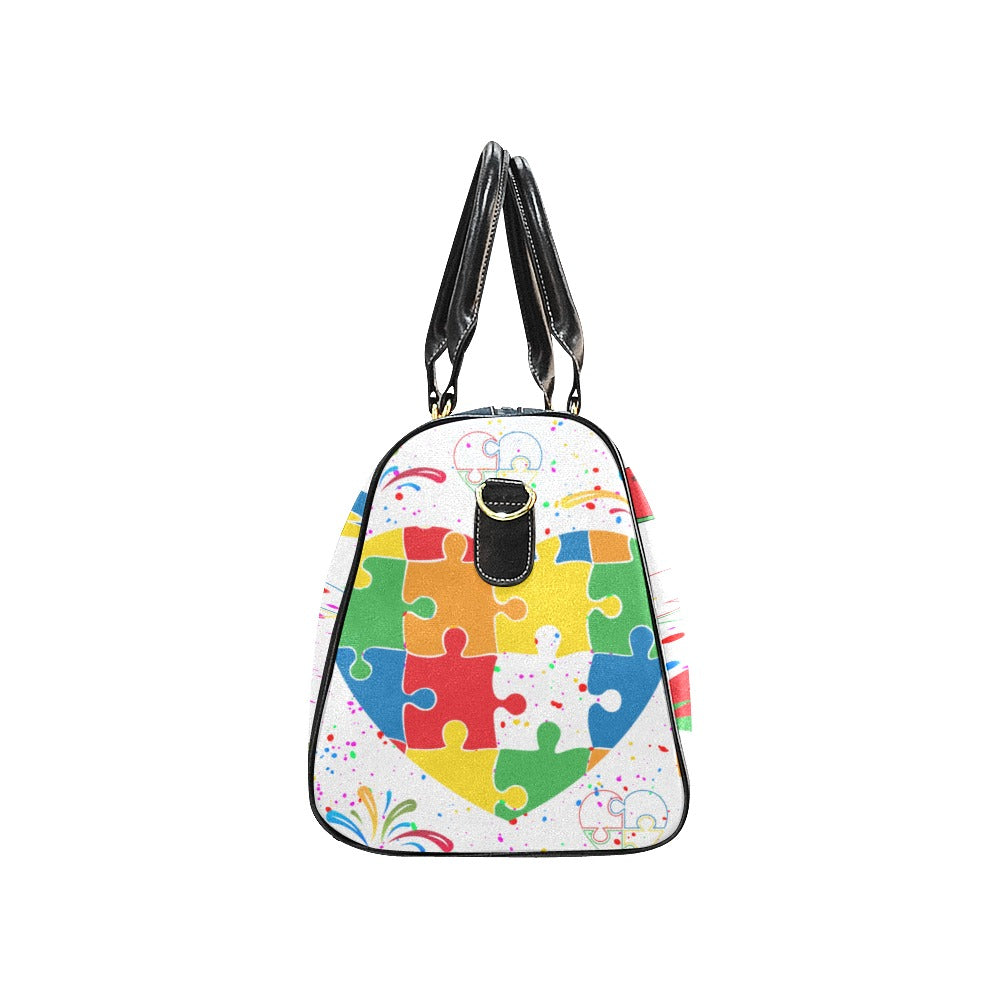 Autism Awareness Small Travel Bag New Waterproof Travel Bag/Small (Model 1639)