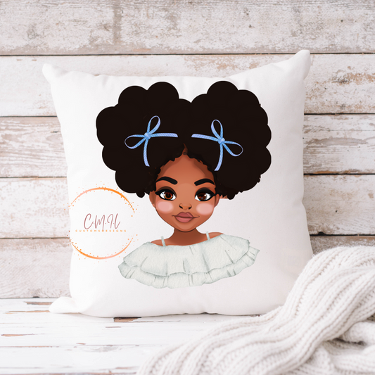 Katrice blue bows 16x16