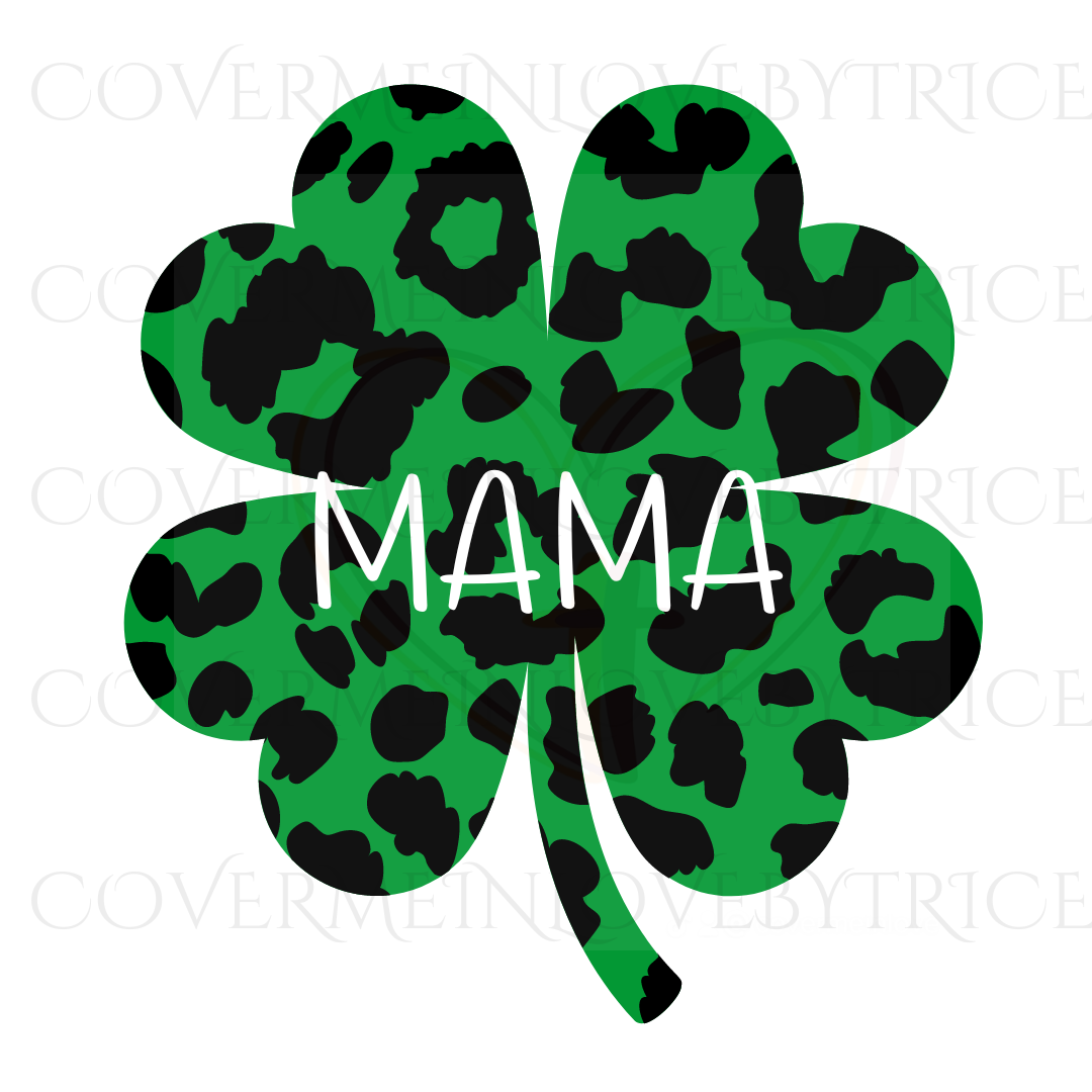 Leopard Clover Mama SVG/PNG