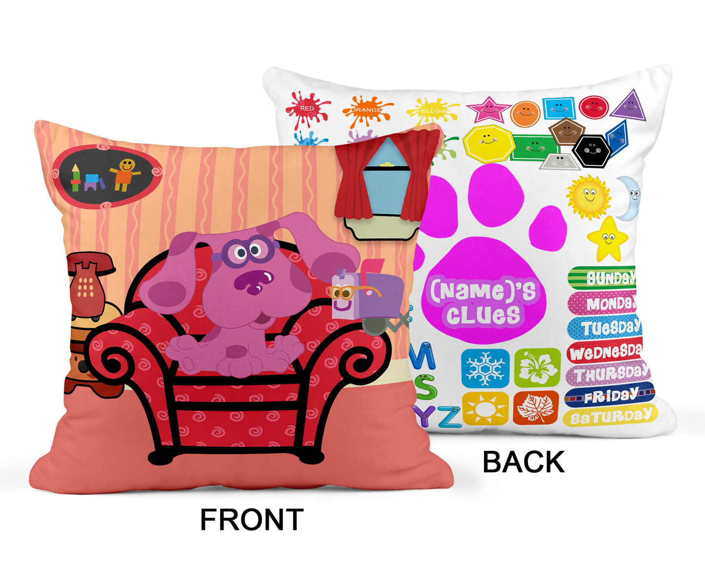 Kid's learning pillow Square Pillow