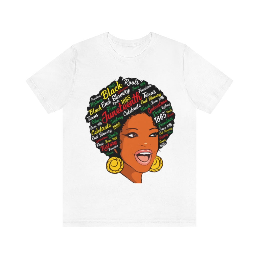 Afro Lady Juneteenth Tee
