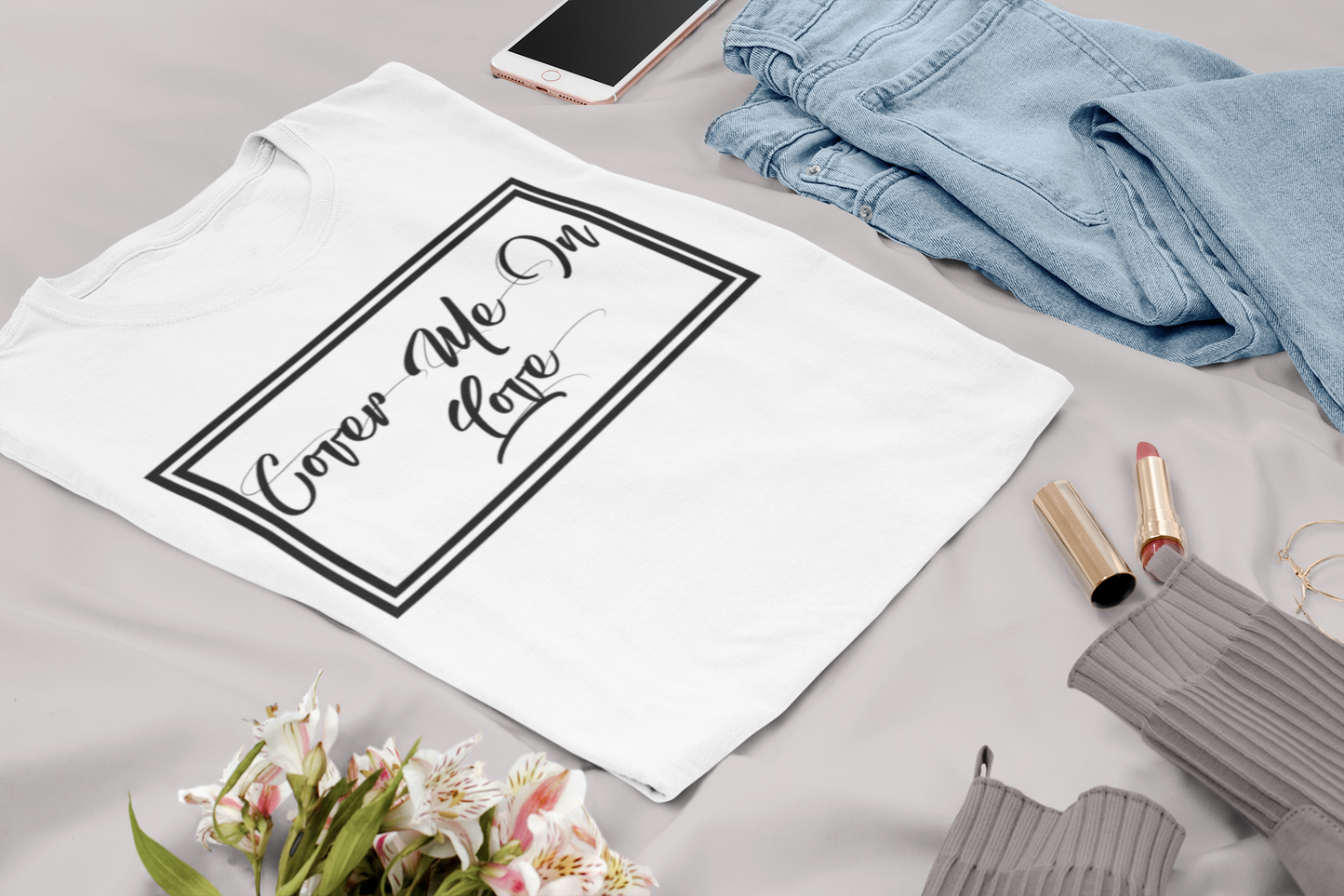 Cover Me In Love Brand Tee